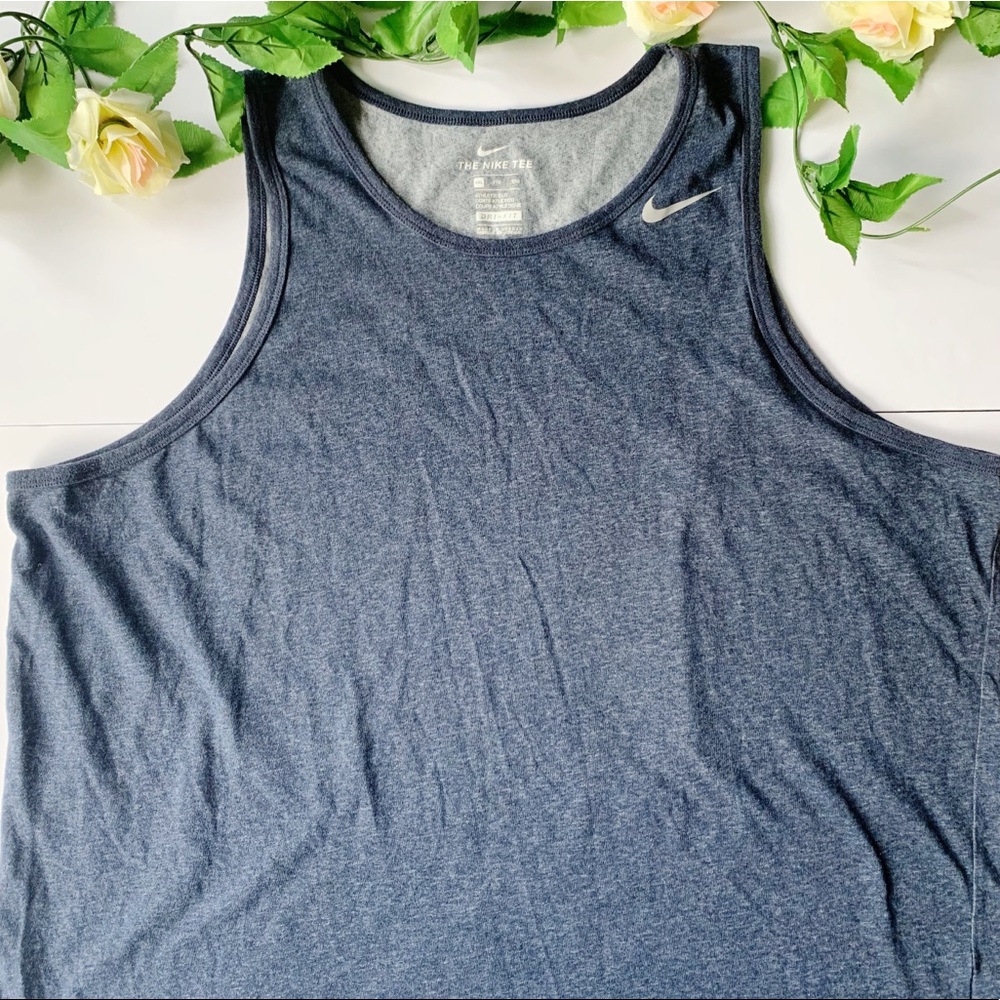 Blue Nike Dri-Fit Tank Top